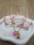 Teddy Pink Necklace