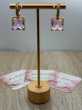 Pink Crystal Earrings