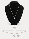 Silver love necklace