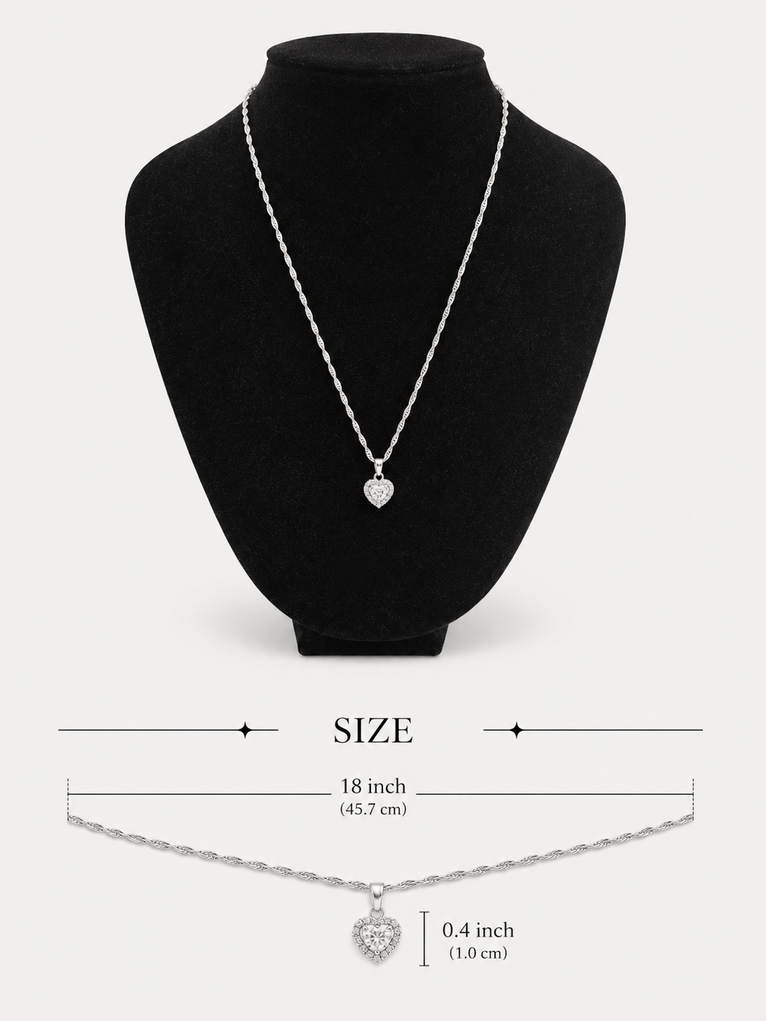 Silver love necklace