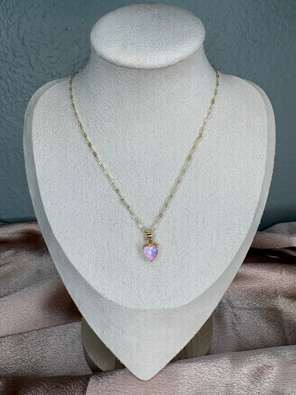Pink Heart Necklace