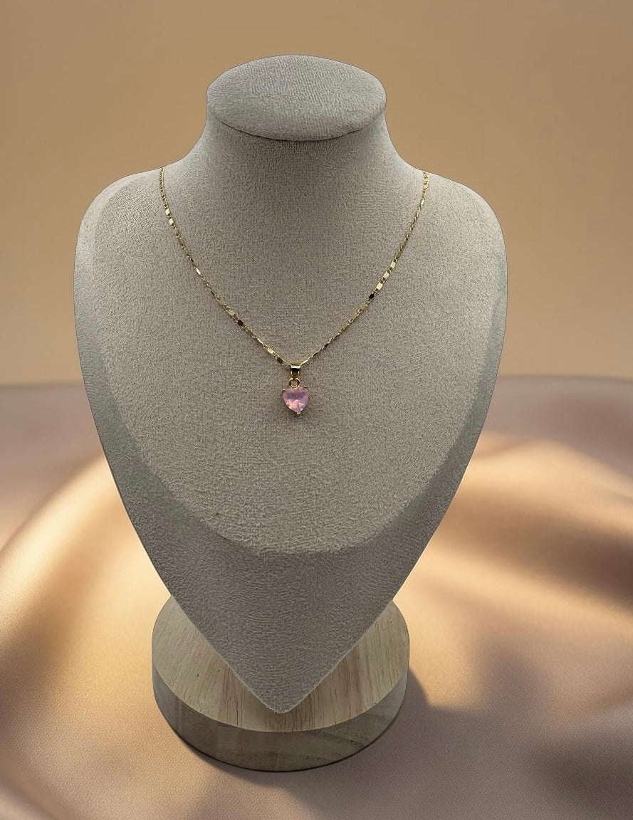 Pink Heart Necklace