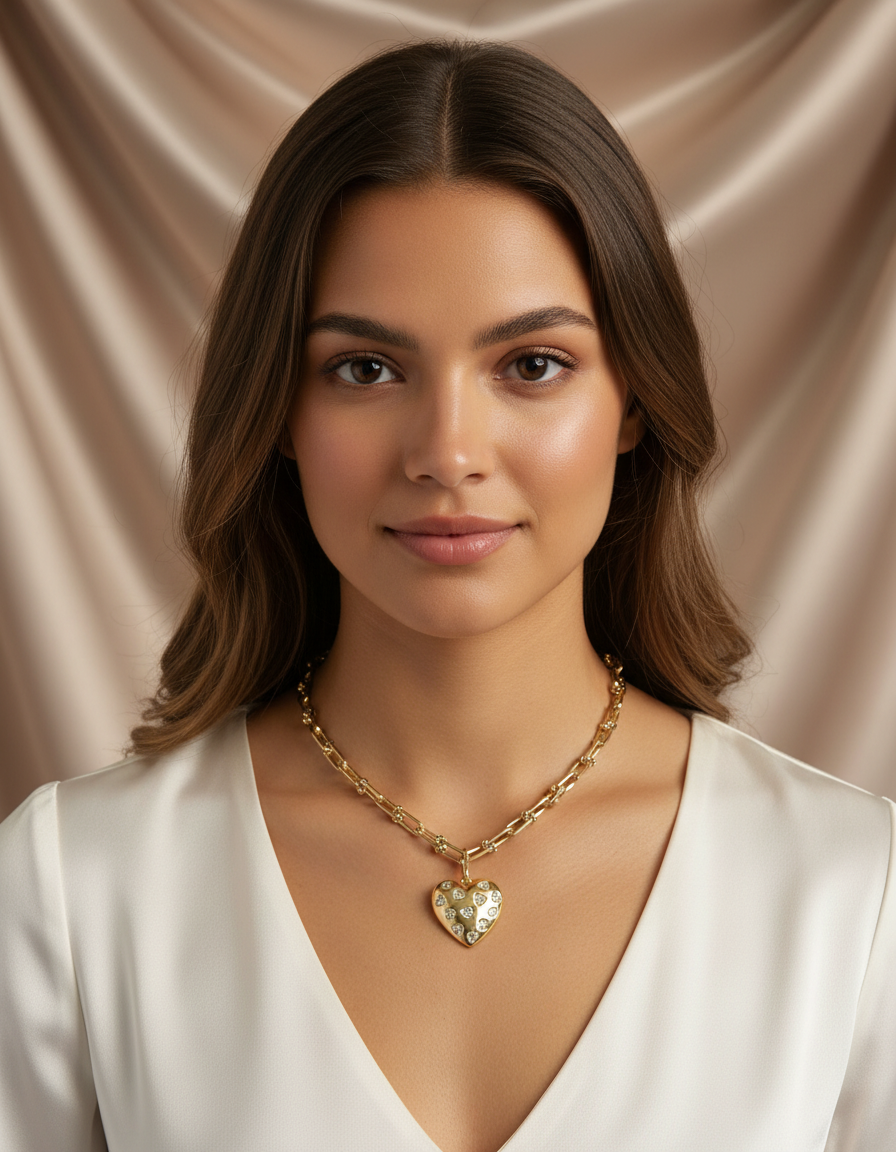 Heart Diamond Necklace